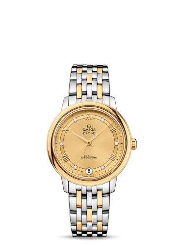 Omega De Ville Prestige Co-Axial 32.7 Stainless Steel / Yellow Gold / Vintage Champagne / Bracelet